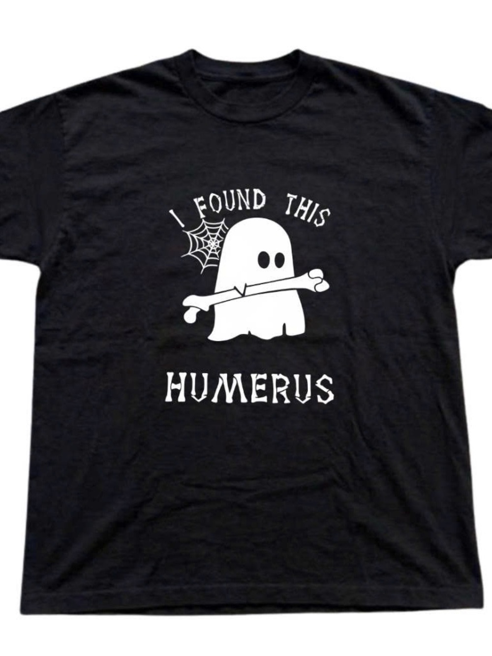 Gildan Black Ghost Graphic Tee - I Found This Humerus
